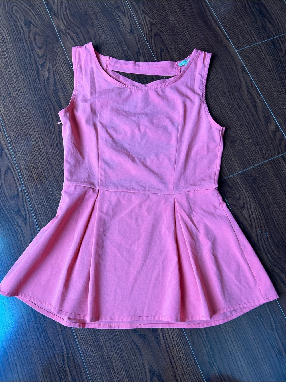 Sleeveless Pink Peplum Top - Women